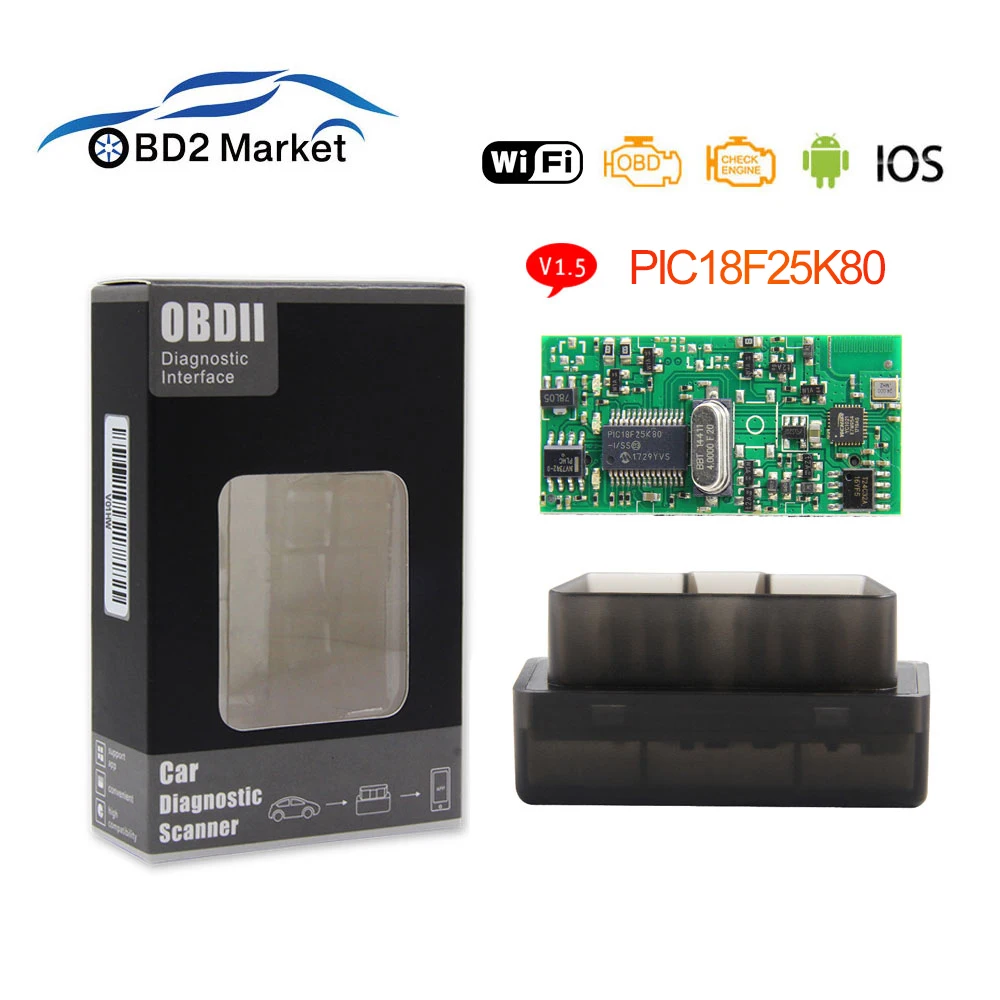 Obd 2 ELM327 V1.5 WIFI диагностический инструмент OBD OBD2 сканер для IOS/Android ELM 327