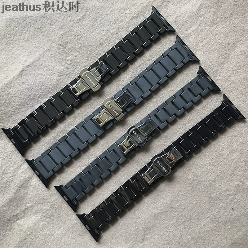 Ремешок для часов Jeathus сменный apple watch 1 2 3 4 керамический ремешок iwatch новый модный