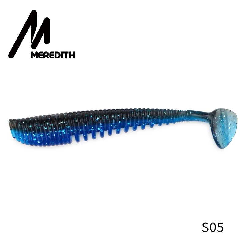 S05 MEREDITH Awaruna, рыболовные приманки, 8 см, 9,5 см, 13 см, искусственные приманки, воблеры, мягкие приманки, Shad, карп, силиконовые рыболовные мягкие приманки, снасти - Цвет: S05