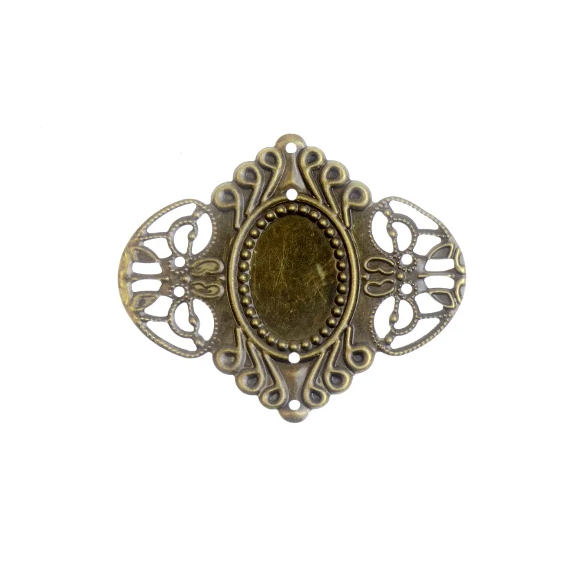 Бесплатная доставка 10 шт. античный бронзовый цвет металлический цветок