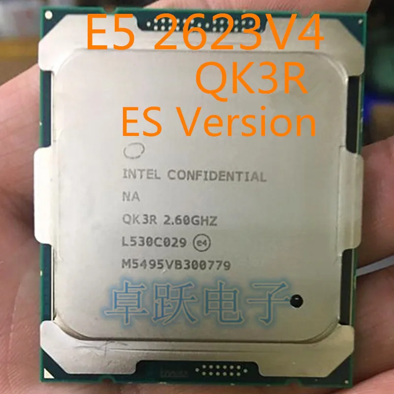 Версия ES E5 2623V4 QK3R 2 60 ГГц 4 ядра 10 МБ 2623 V4 TPD 85 Вт бесплатная доставка|Процессоры| |