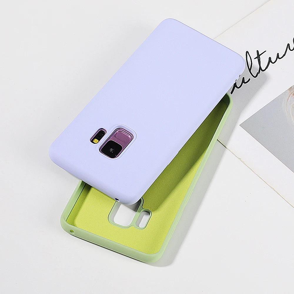 Милые чехлы для телефонов LOVECOM ярких цветов для samsung Galaxy S10 Plus S10e A30 A40 A50 M20 M30 Мягкий силиконовый чехол из микрофибры