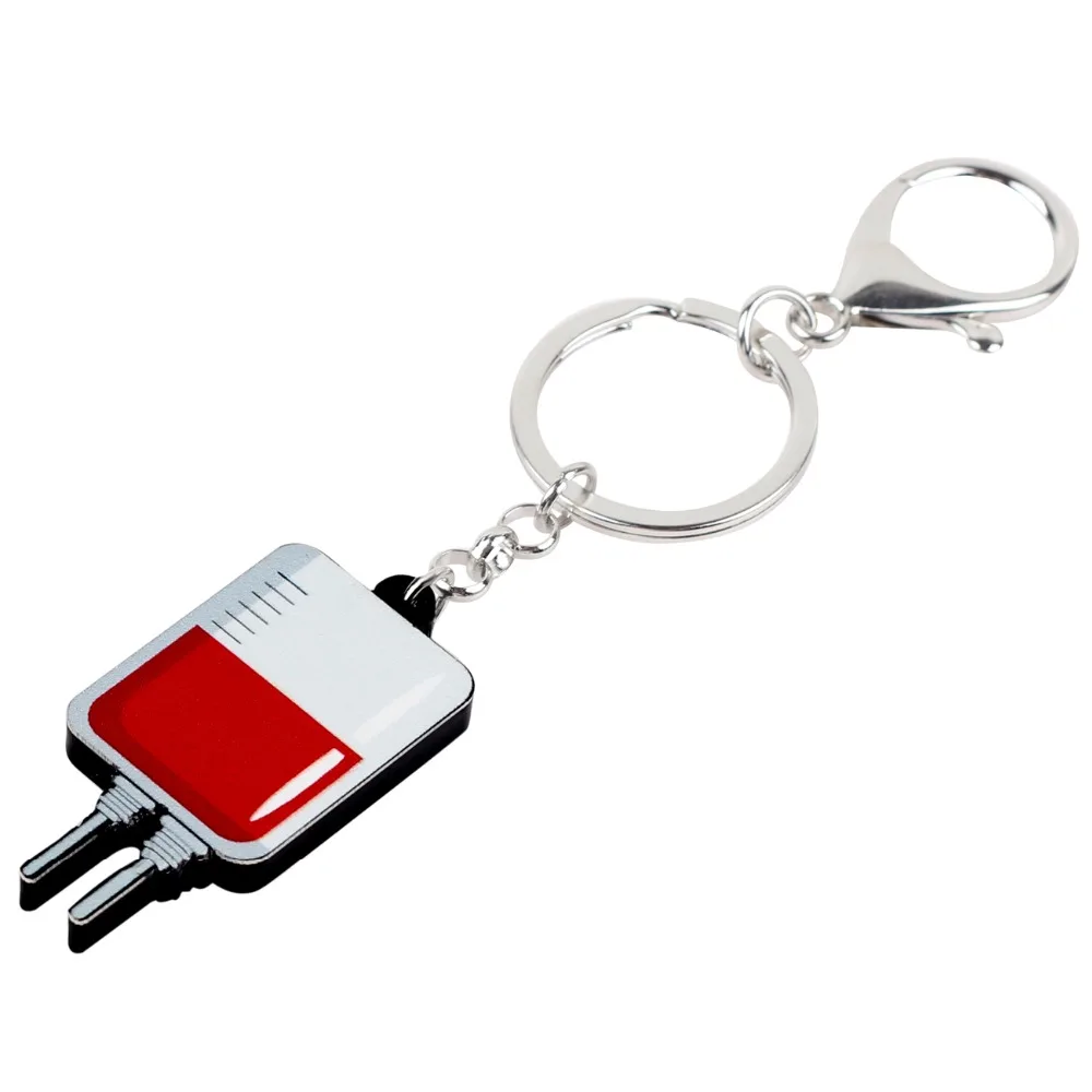 Bonsny Хэллоуин модные брелки для ключей в виде кровяной плазмы женщин и девушек