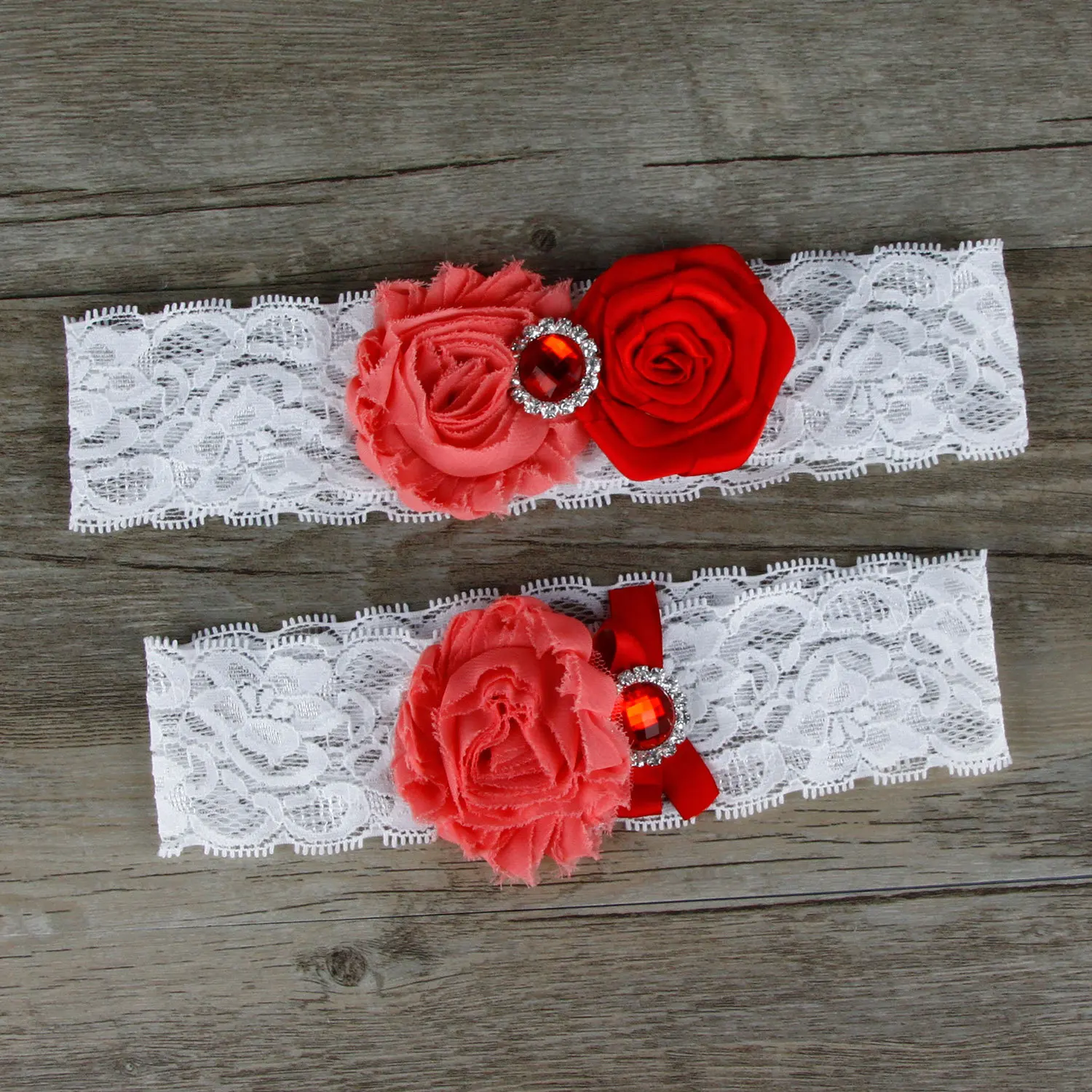 2 шт./лот Красный Элегантный свадебный комплект с подвязками жемчугом и бусинами