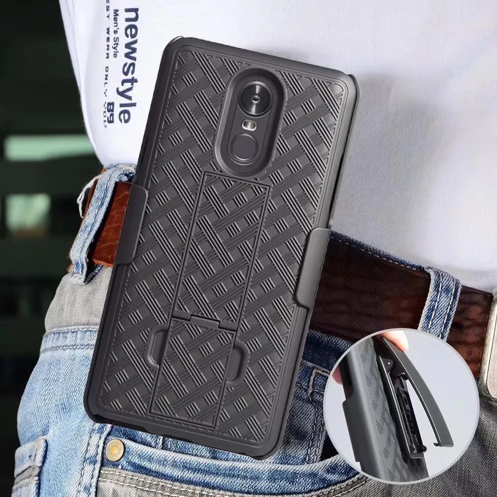V30 K10 2018 Чехол для мобильного телефона с зажимом на пояс LG Stylo 4 жесткая