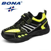 bona new fashion style children casual shoes hook loop boys shoes outdoor jogging sneakers comfortable light free shipping