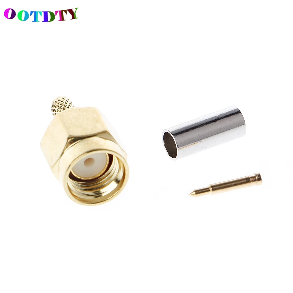 OOTDTY 10 шт. SMA штекер обжимной RG174 RG316 LMR100 кабель RF разъем G07 | Обустройство дома