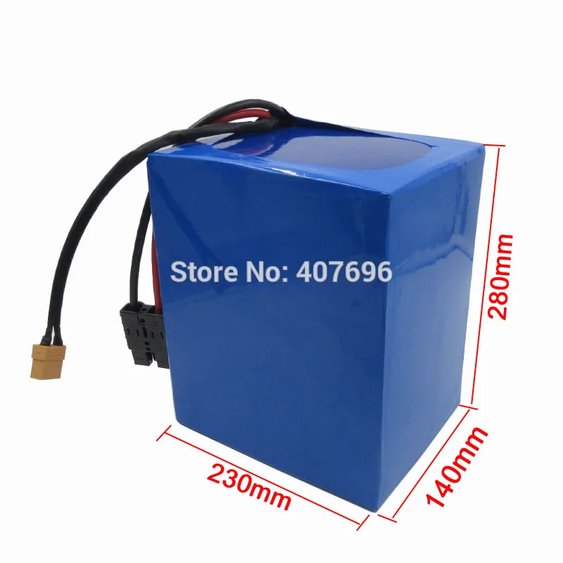 Высокая емкость 72V аккумуляторная батарея 3000W 72V 40AH литиевая батарея 5000 мА/ч, 26650 сотовый 50A BMS с 4A Зарядное устройство