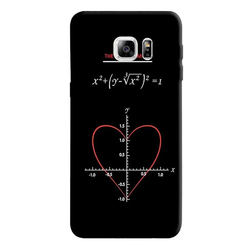 Символ математика наука физика формулы жесткий черный чехол для телефона samsung