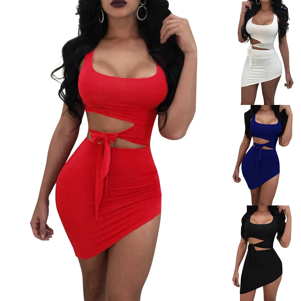 Платье женское винтажное без рукавов на тонких бретельках | Женская одежда