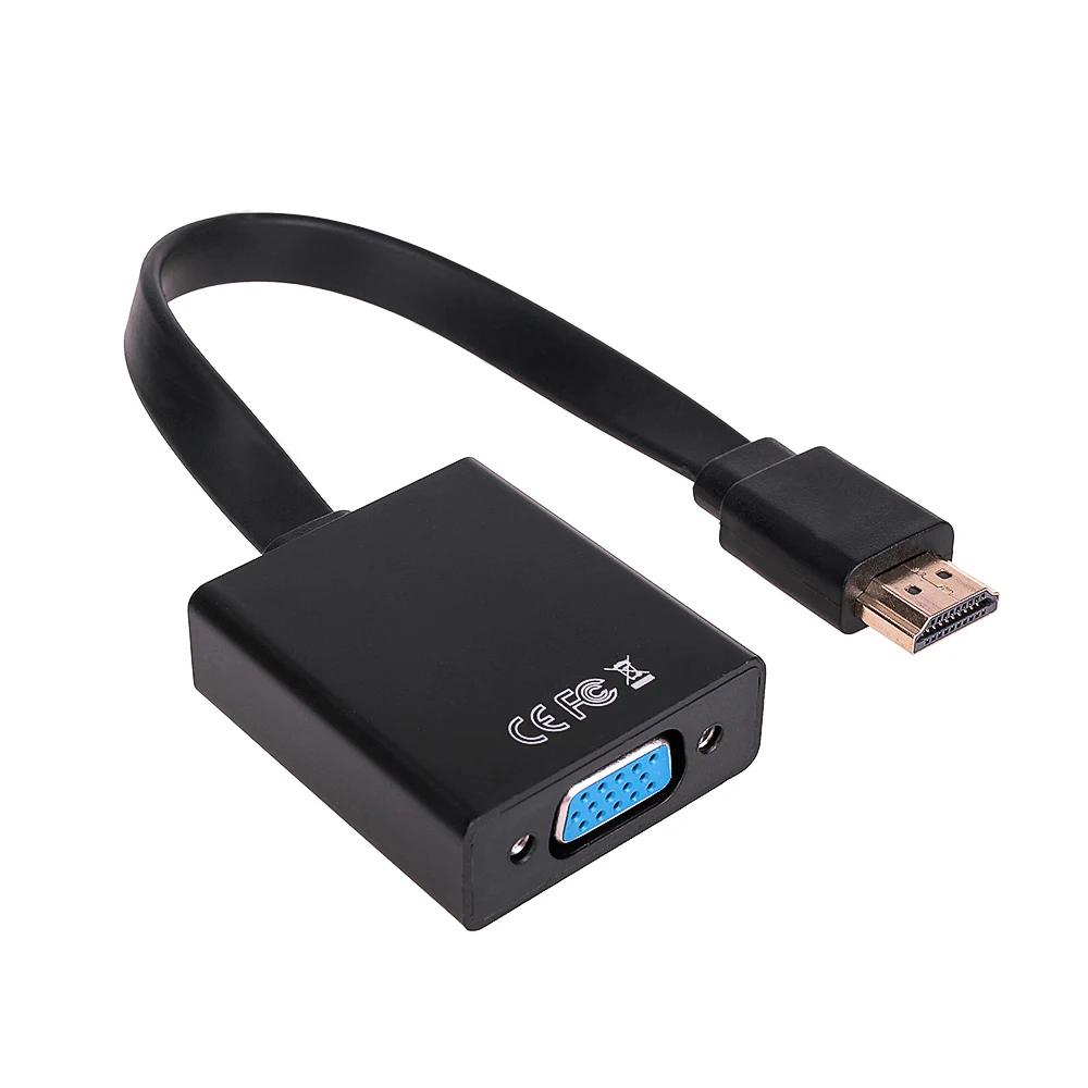 Rovtop HDMI к VGA адаптер Мужской Famale конвертер 1080P цифровой аналоговому Видео Аудио для
