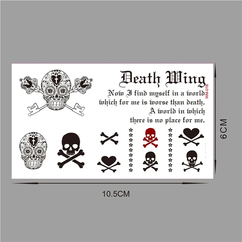 Новый стиль хна для татуировки Поддельные тату флеш временные стикеры мужские