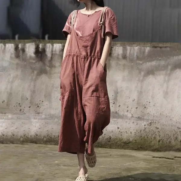 Лидер продаж Модный женский свободный костюм комбинезон для девочек широкие