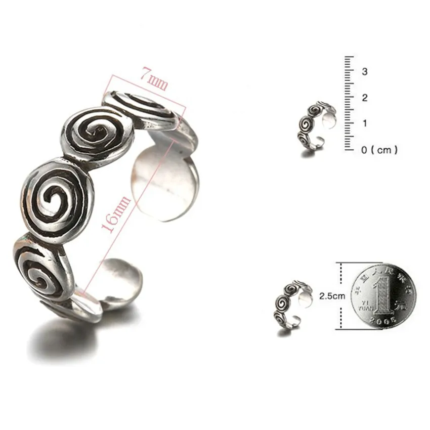 Этнический стиль популярное модное простое Ретро тайское серебристого цвета