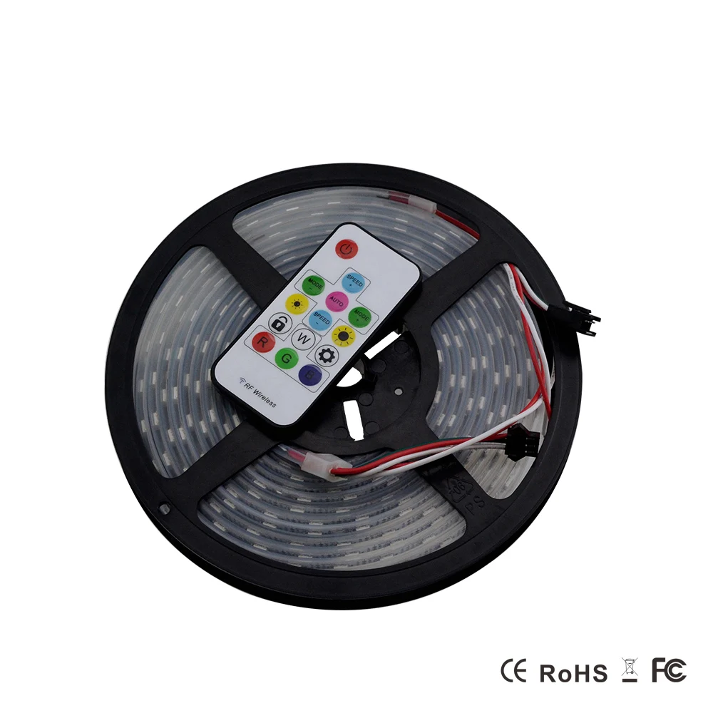 DC 5 В RGB цветная светодиодная лента WS2812b WS2812 2812 IC IP67 Светодиодная Fita De неоновая