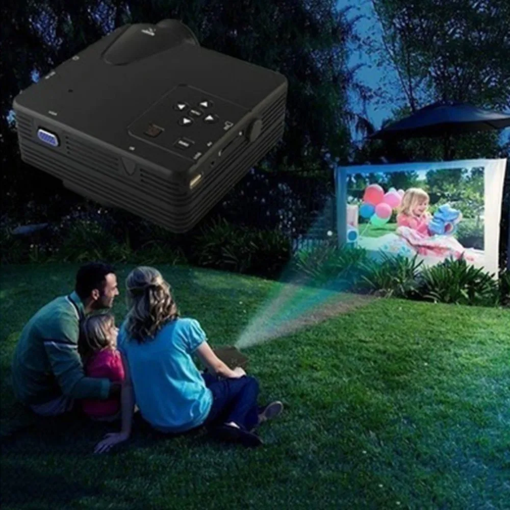 UC28+ мини Портативный 1080 P проектор домашний кинотеатр Театр обновлен HDMI Интерфейс дома развлекательное устройство мультимедийный плеер нам