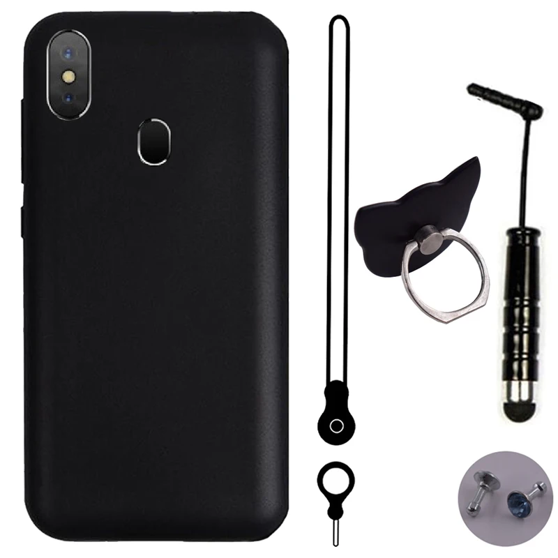 Защитный чехол iTien для Leagoo S9 5 85 дюйма ремешок ручка с кольцом ТПУ силиконовый