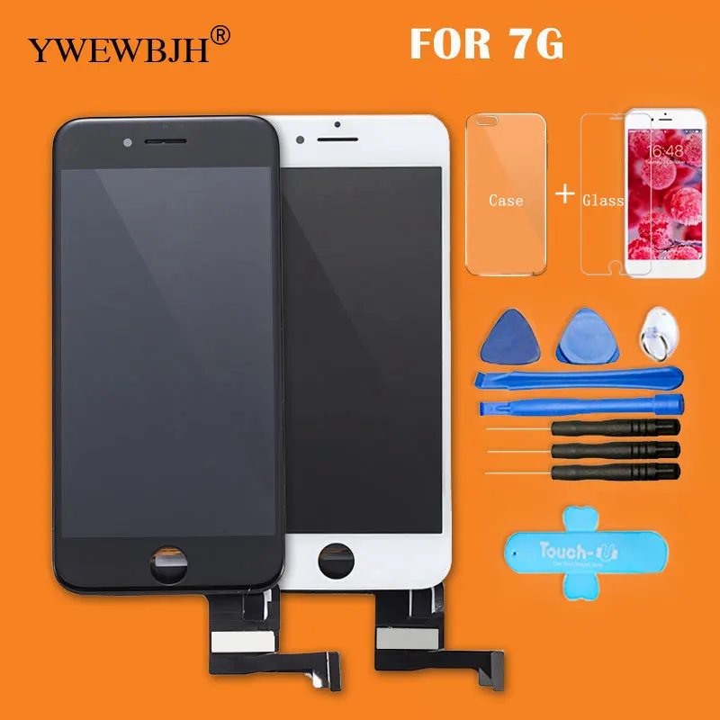 YWEWBJH Parts 20pcs/lot AAA Touch Screen For iphone 7 LCD digitizer Assembly with 3D touch Replacement screen Free DHL | Мобильные