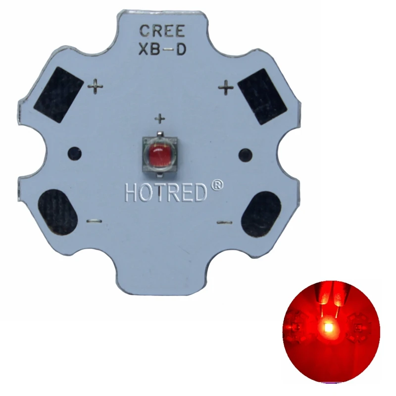 Светодиодный чип CREE XBD 10 шт. светодиоды высокой мощности 3 Вт красный светодиод 1
