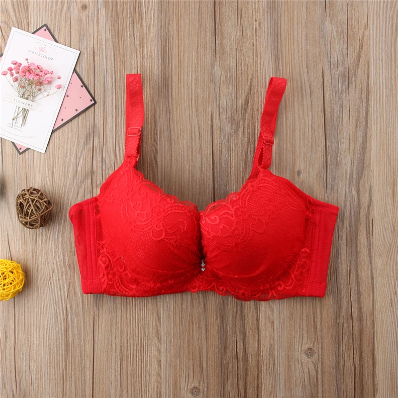 Модный женский сексуальный кружевной бюстгальтер пуш-ап на косточках нижнее