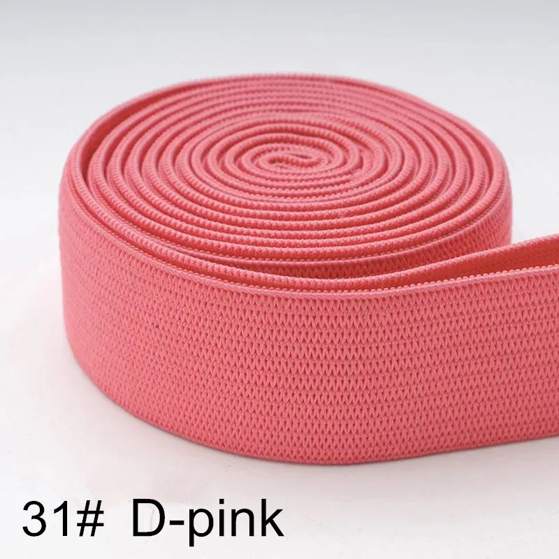 C31 D-Pink 1 метр цветные резинки 20 мм плоская прошивка резинка для нижнего белья трусы Бюстгальтер резиновая одежда декоративный мягкий пояс - Цвет: C31 D-Pink