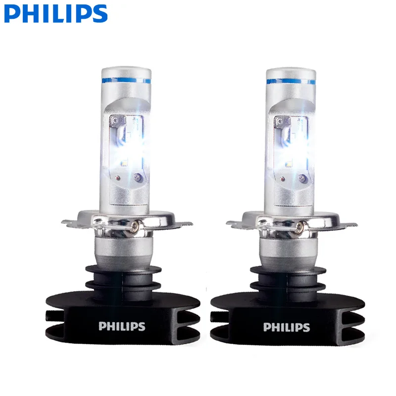 Philips X-treme Ultinon светодиодный H4 9003 HB2 12V 12953BWX2 6000K яркий Автомобильный светодиодный фонарь Авто HL луч+ 200% более яркий(двойная упаковка