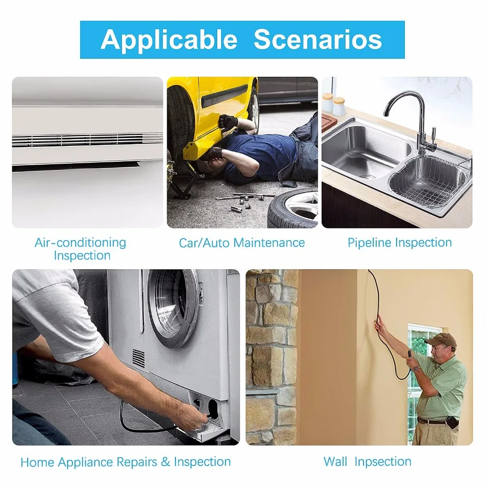 Mr Cartool USB светодиодный Зеркало для осмотра инструмент эндоскоп Micro Камера с 6