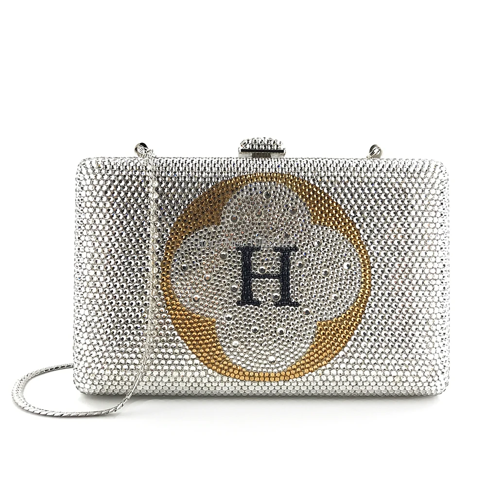 

OC3918 High quality hand made crystal evening bag for ladies fashion personal customized evening clutch bags