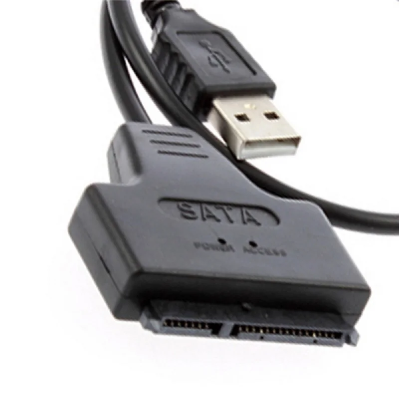 Новый высокопроизводительный Кабель-адаптер с USB 2 0 на SATA 7 + 15 Pin 22 для 5-дюймового