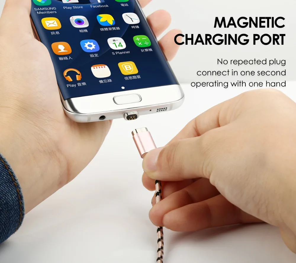Магнитный Кабель зарядного устройства микро-usb для samsung s6 s7 huawei sony xiaomi redmi note 4x5 6 pro usb кабель быстрой зарядки Android 2.4A