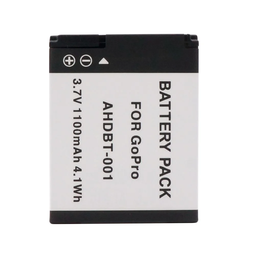 Аккумулятор WHCYonline 1100 мА · ч AHDBT-001 дюйма AHDBT 001 002 AHDBT-002 AHDBT001 для камеры GoPro Go Pro HD Hero 1 2