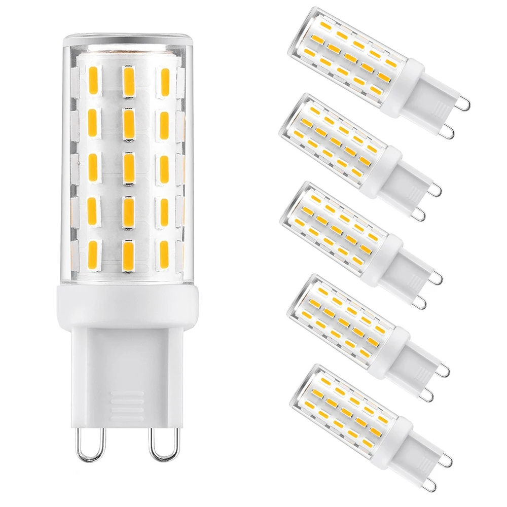 

6pcs G9 LED Lamp 4W 100V to 240V 54LED lampara bombillas led G9 Base Bulb Replace 40W Halogen No Flicker Warm Natural Cool White
