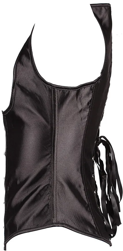 Женский корсет под грудью со стальными косточками черные корсеты и бюстье