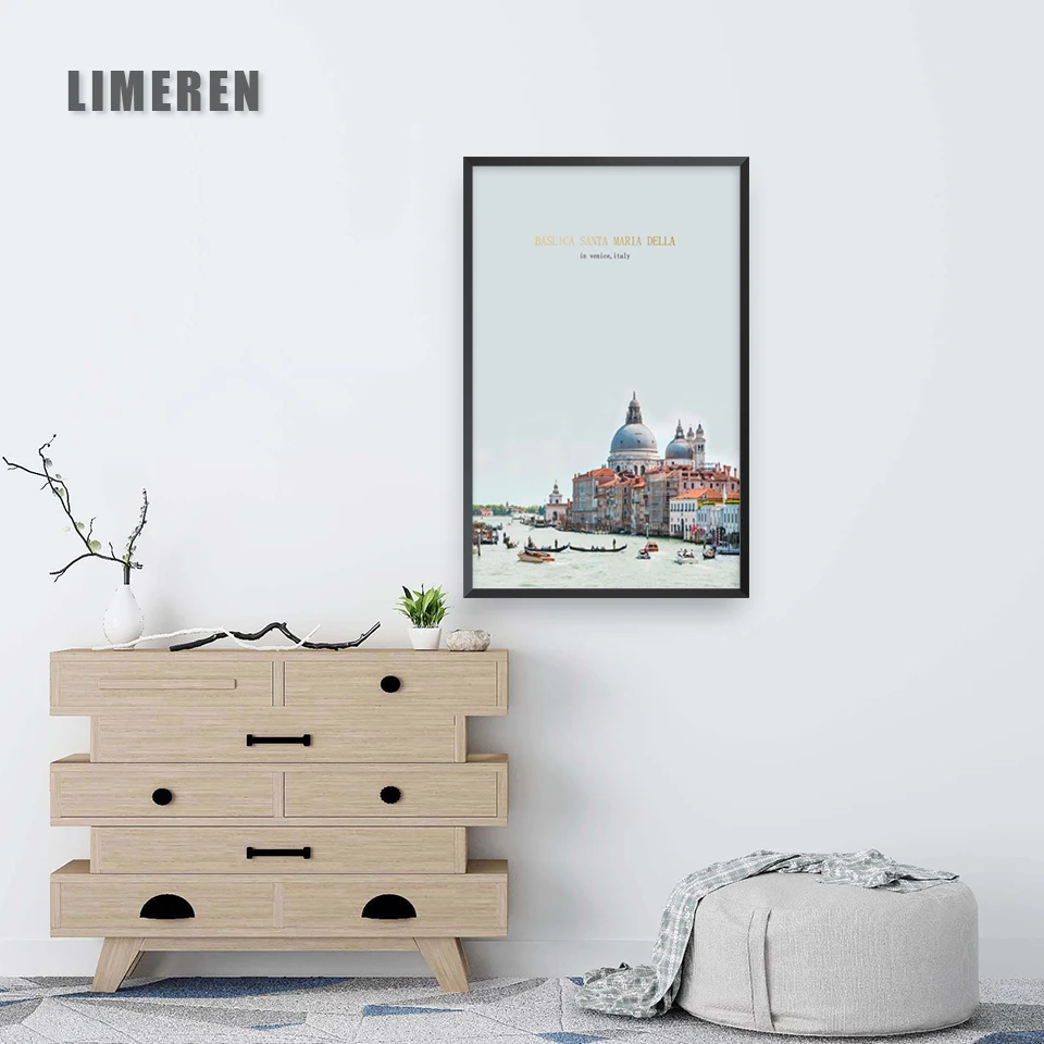 Венеция Санта-Марии делла кактус стены искусства холст живопись плакаты на