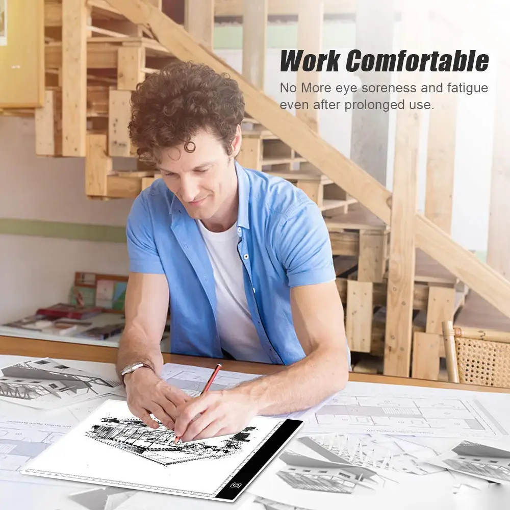 Для рисования USB с 3 регулируемыми уровнями яркости портативная Светодиодная