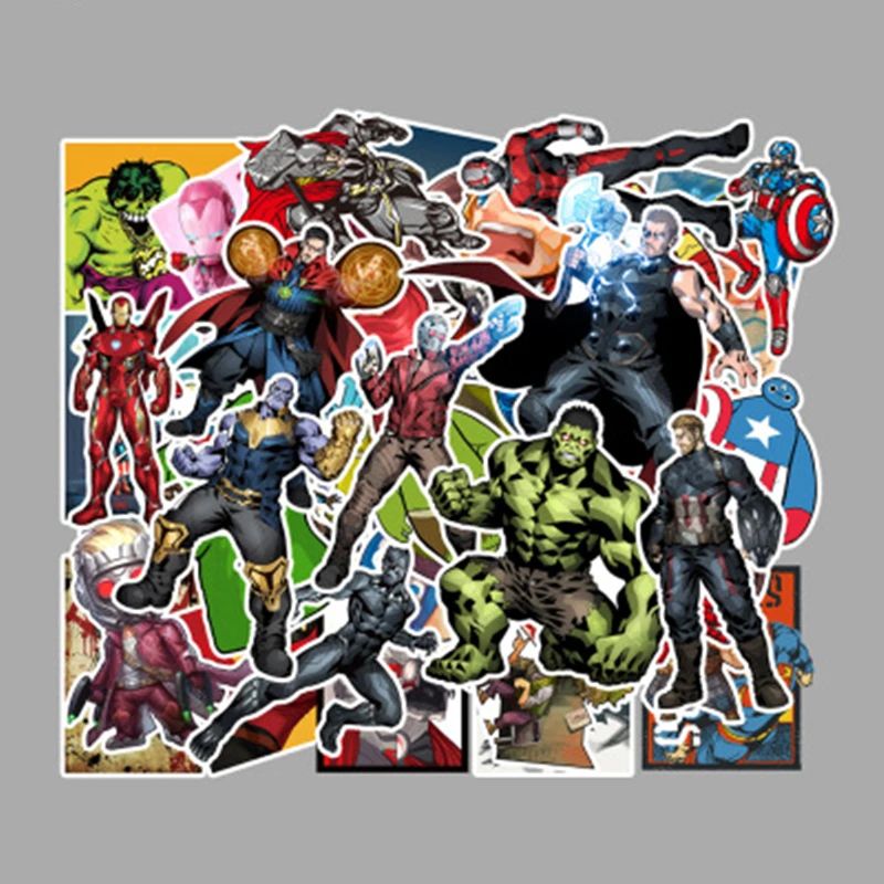 AOSST 50 шт. милые водостойкие супер наклейки герои для MARVEL граффити стикеры