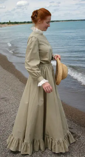 Черное платье в стиле викторианских войн Скарлетт для военных действий