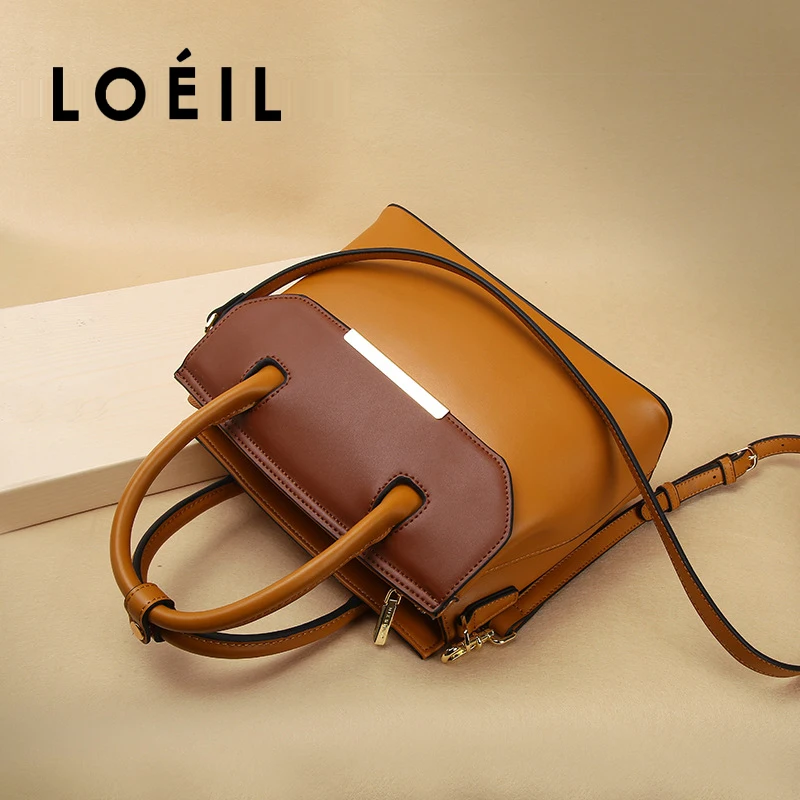 LOEIL кожаная сумка 2018 женские новые кожаные сумочки цвет универсальный женская
