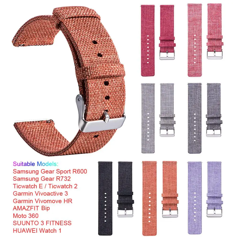 Ремешок сменный универсальный для Samsung Gear Sport R600 / R732Garmin 2 20 мм | Электроника