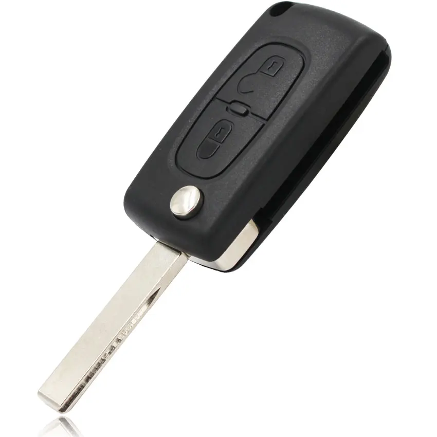 Для PEUGEOT 107 207 307 407 408 Expert 2 кнопки пульт дистанционного управления брелок чехол HU83