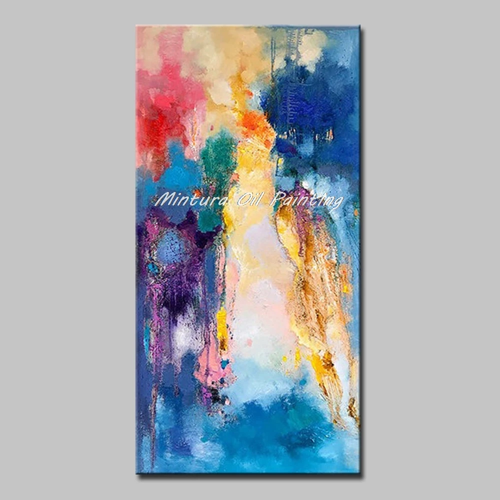 

Mintura Handpainted Oil Painting on Canvas Modern Abstract Art Paintings Acrylic Canva Abstract landscape Wall Sticker No Framed