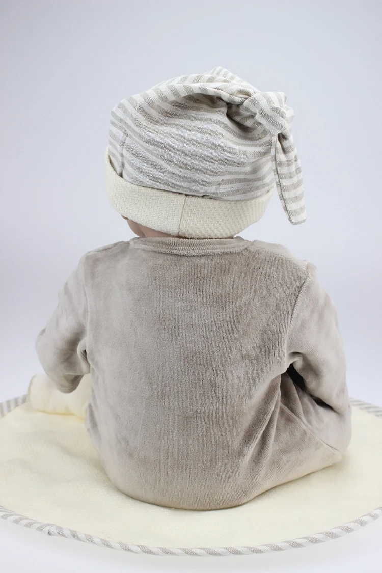55 см мальчик серый одежда Reborn Baby Doll игрушки высокое качество импортные