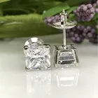 Серьги в виде принцессы, цвет под золото 0,8 карат, 5,0 мм