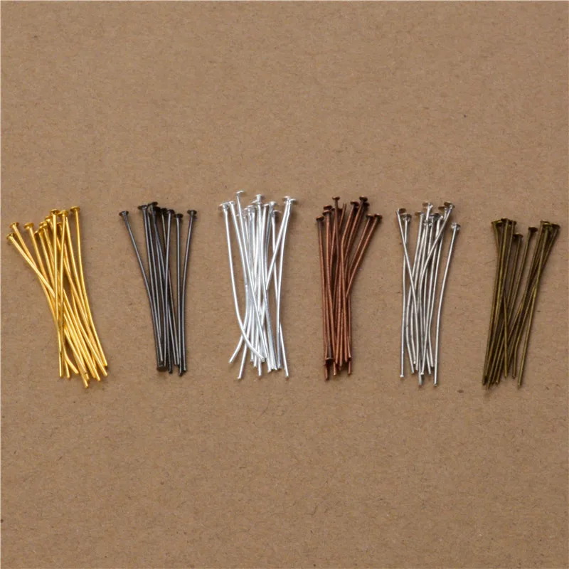 200pcs 40 50mm 21 Gauge Metal Flat Heads Pin For Jewelry Making Findings Accessories Wholesale Supplies | Украшения и аксессуары