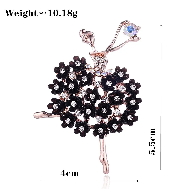 TODOX женские броши красивая в виде танцующей девочки с булавки украшением
