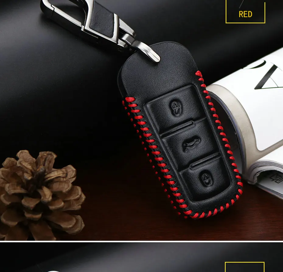 KUKAKEY дистанционный ключ дистанционного управления чехол для Volkswagen VW B8L B8 Passat CC Magotan A91 кожаный брелок держатель чехол сумка