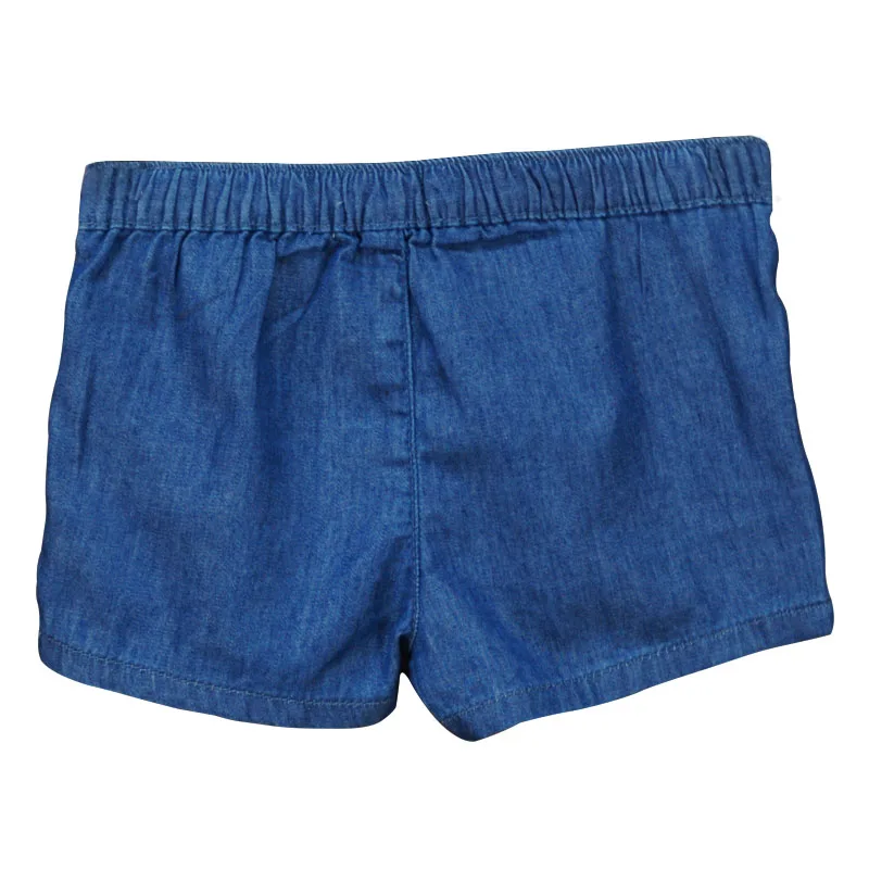 Джинсовые юбки шорты для маленьких девочек детский бант с рисунком из