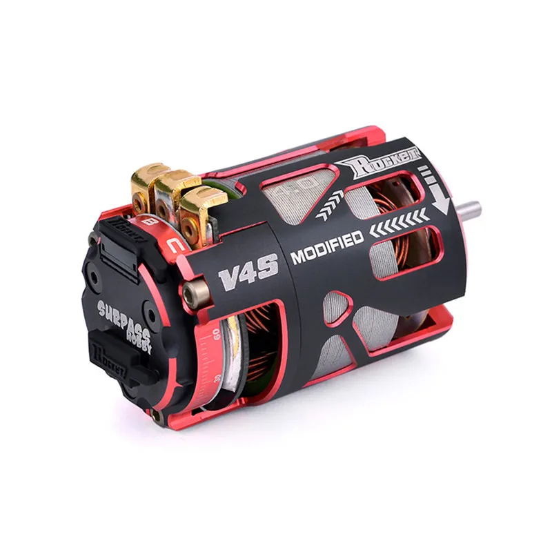 Высокое качество превосходное хобби Модифицированная ракета V4S разумная щетка 1/10 автомобильный двигатель RC 4,0 T