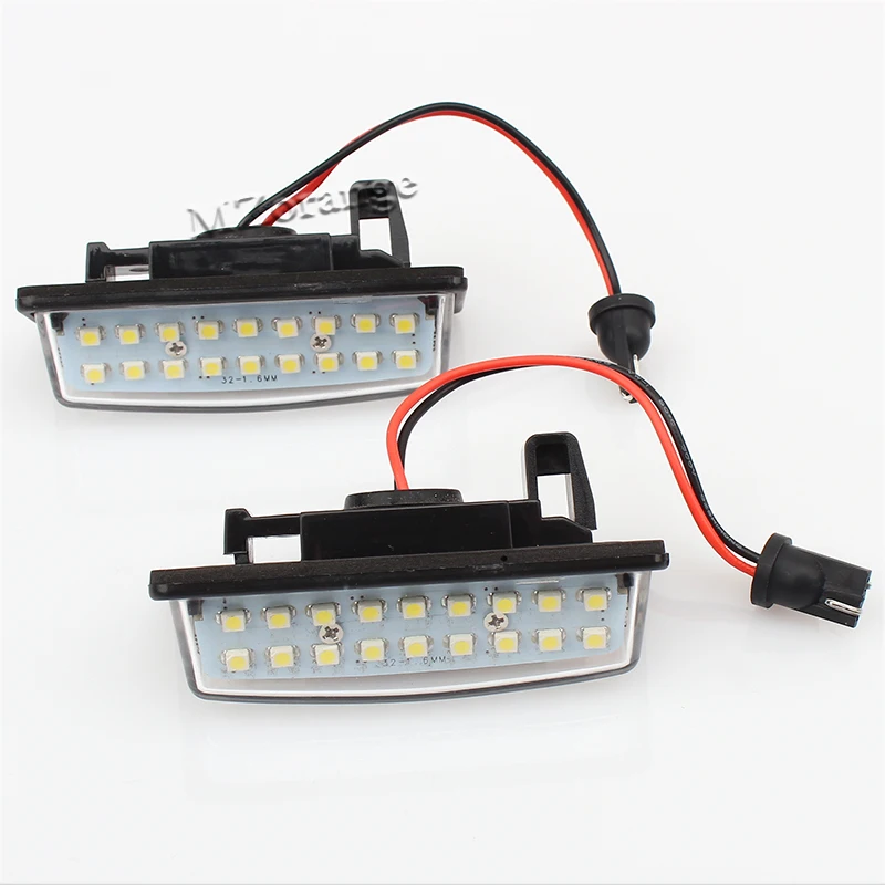 Подходит для Nissan TEANA J31 J32 Maxima Cefiro Altima Rogue Sentra 2x без ошибок 18 3528 SMD светодиодный номерной знак лампа автомобильный светильник