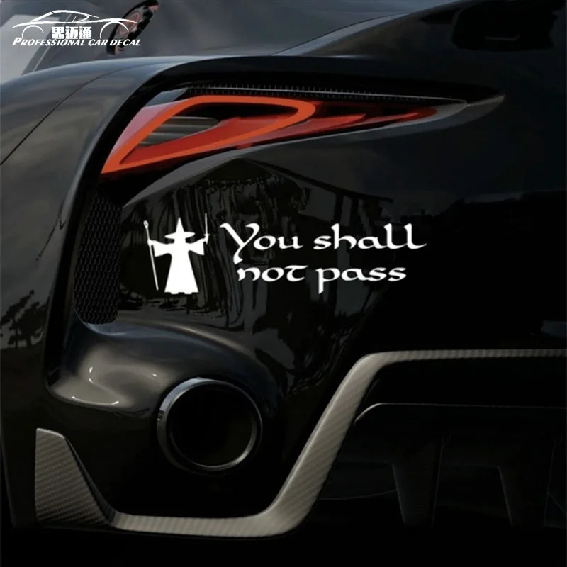 Автомобильный стиль Забавный GANDALF YOU't PASSS автомобильные наклейки аксессуары
